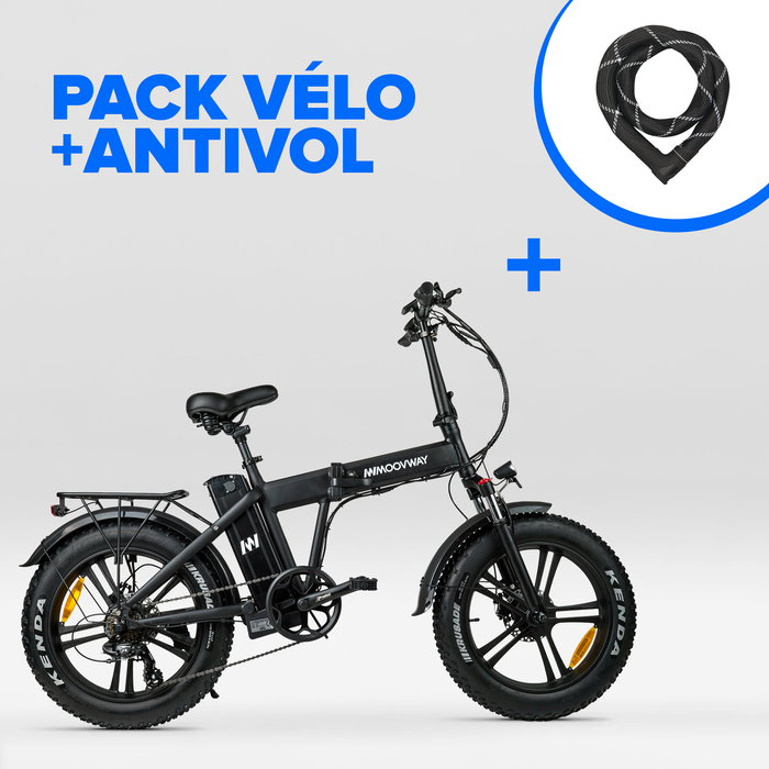 PACK Vélo et Antivol - Fat Pro et Antivol Iven Chain MoovWay